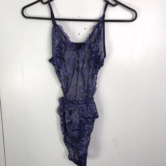 Savage X Fenty Bodysuit Womens XS Teddy Lingerie Mesh Lace Sexy Open Back - Picture 2 of 8